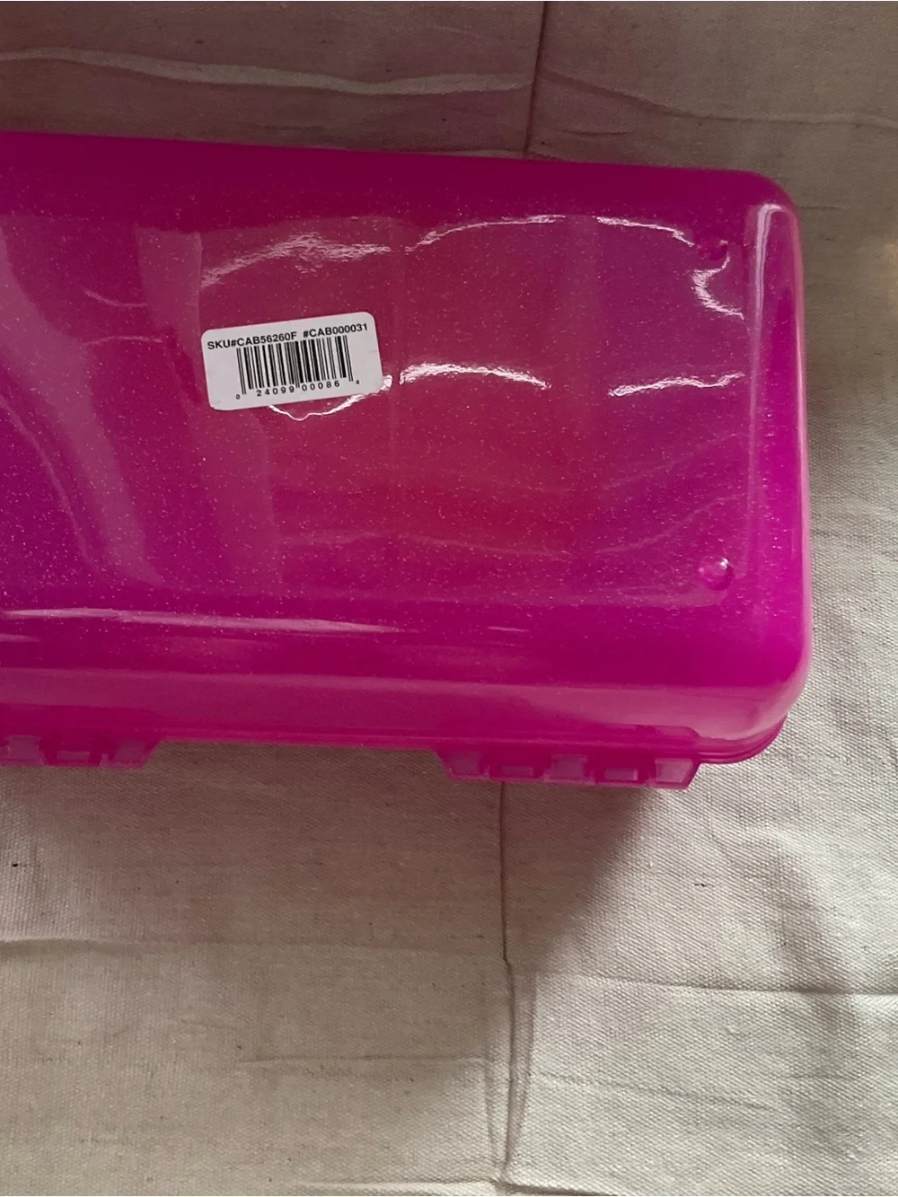 Caboodle Pink Portable Plastic Storage Box - Small Organizer Case EUC